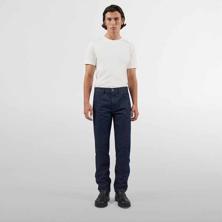 Arriving 4/17: UNIQLO and HELMUT LANG.	Classic jeans with a minimal and refined look.