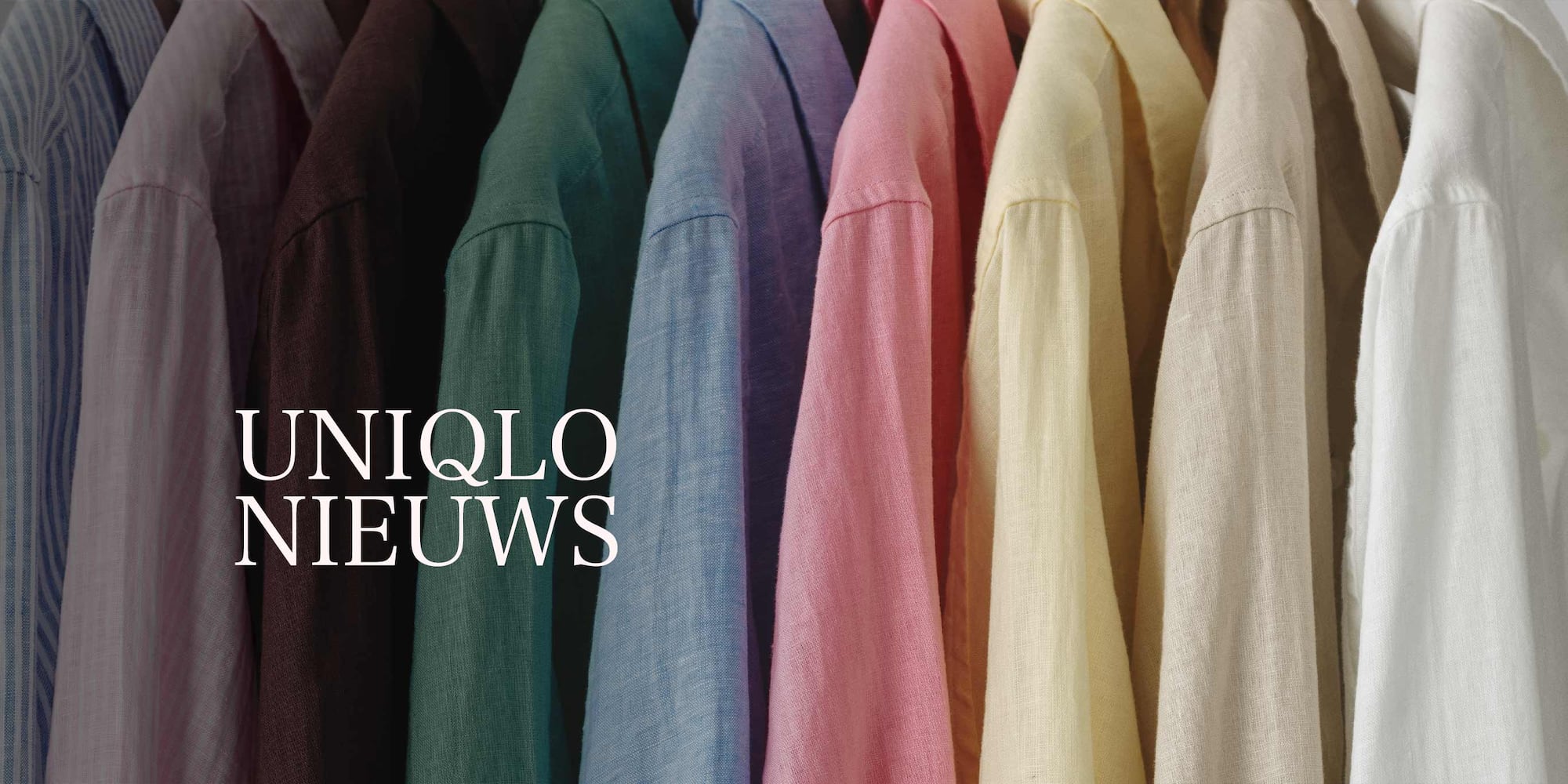 linnen overhemden in verschillende kleuren hangend