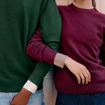 Models wearing knitwear