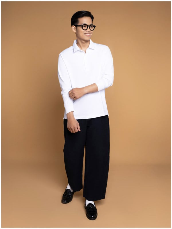 AIRism Cotton UV Protection Polo Shirt Long Sleeve Size L