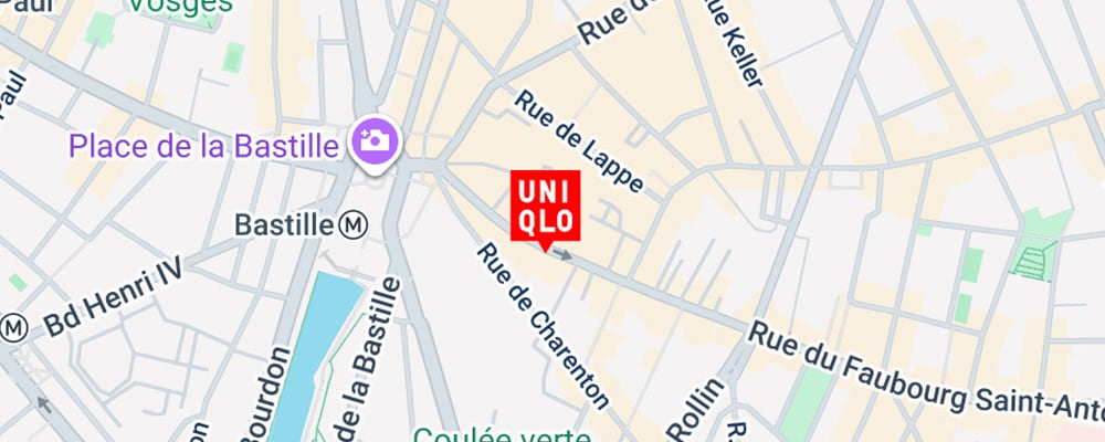 Bastille store map