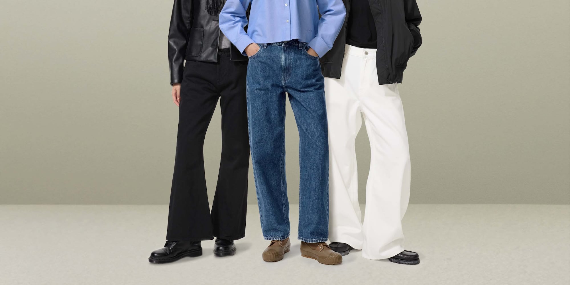 High-quality denim in a variety of new fits and styles.