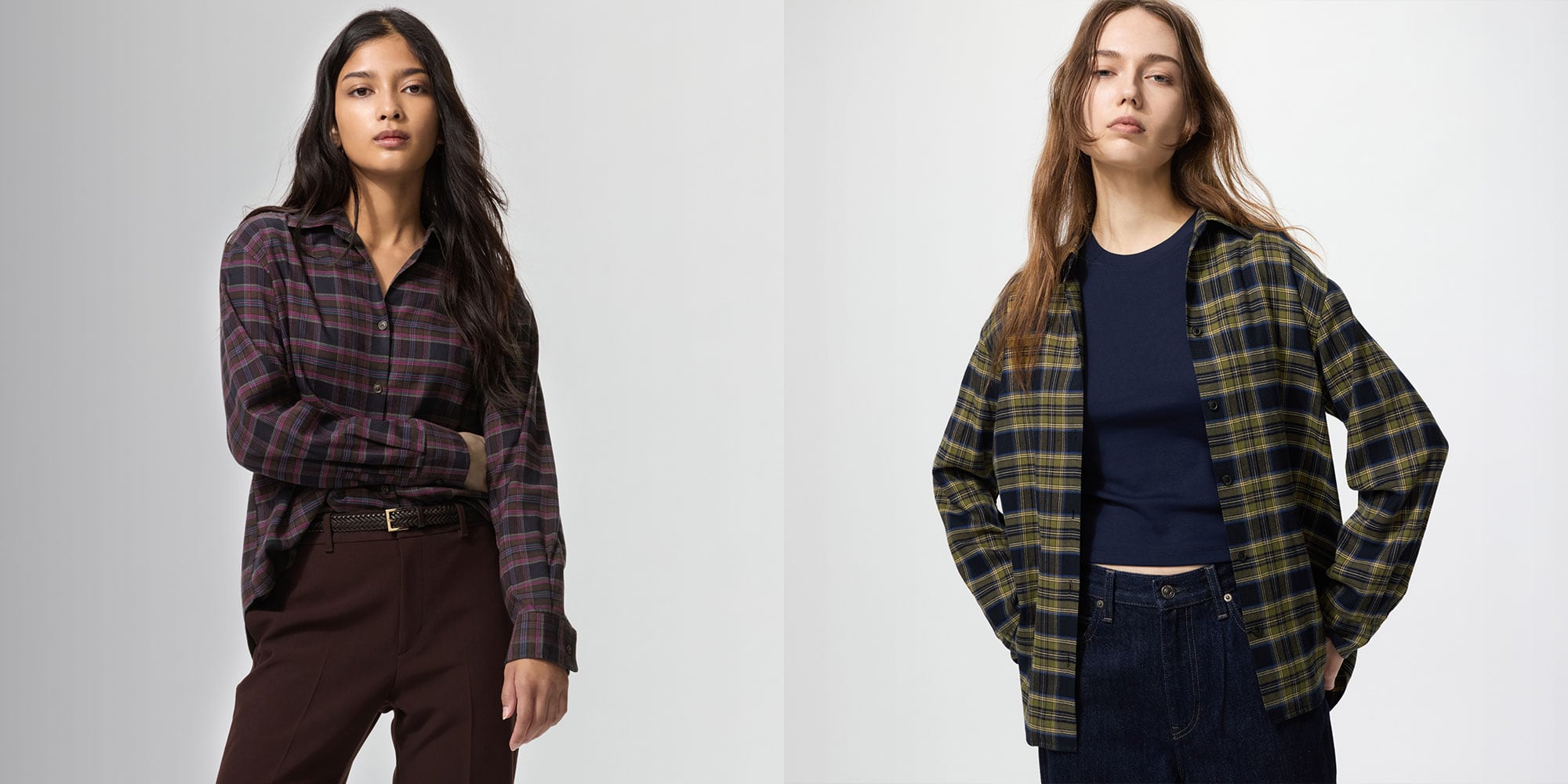 Soft Flannel Skipper Collar Shirts