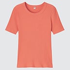 Shop Ribbed Cropped Short Sleeved T-Shirts