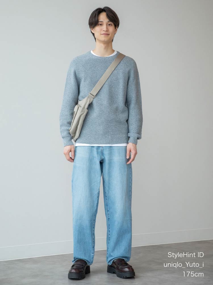 バギージーンズ ナチュラル モデル画像