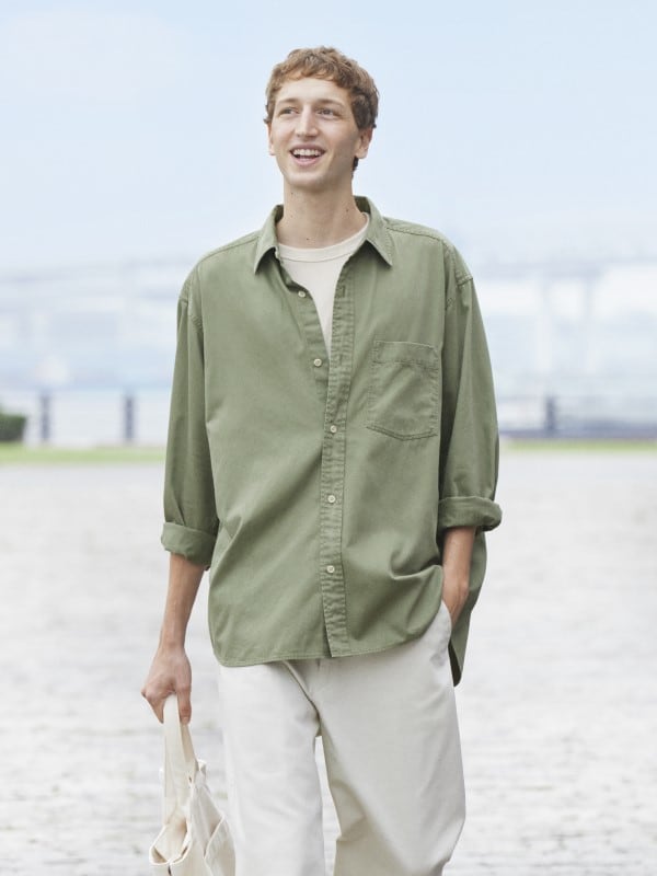 Kemeja Luaran Twill