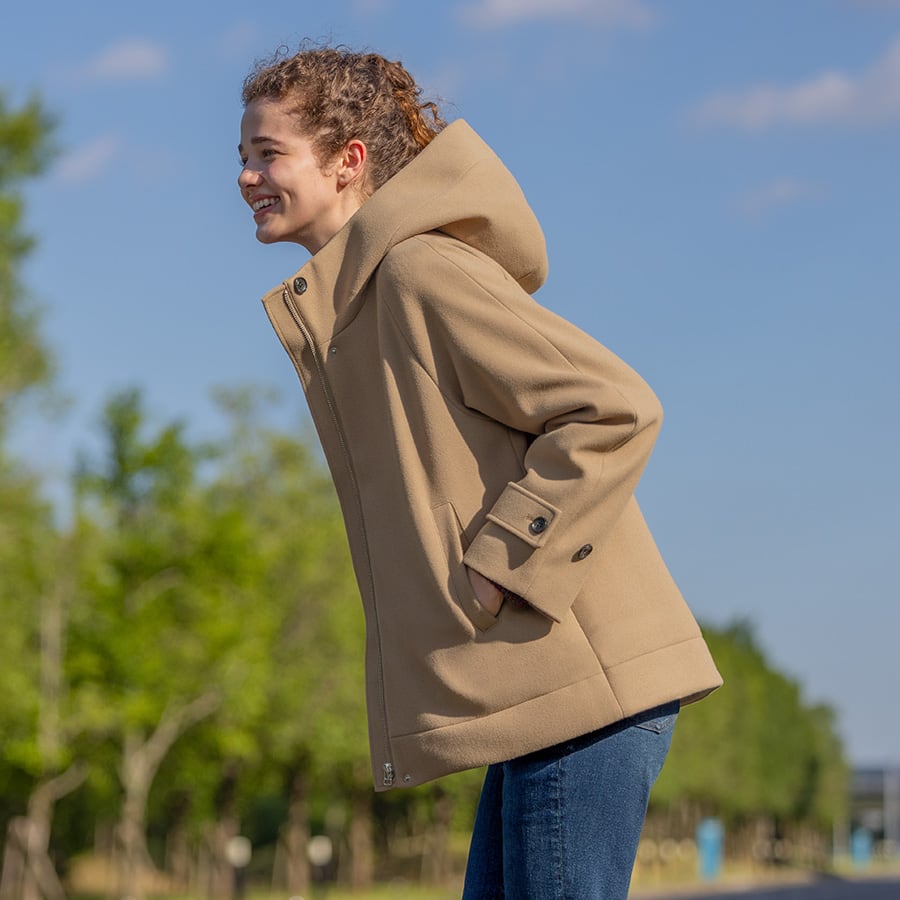 コージーメルトンショートフーディコート02