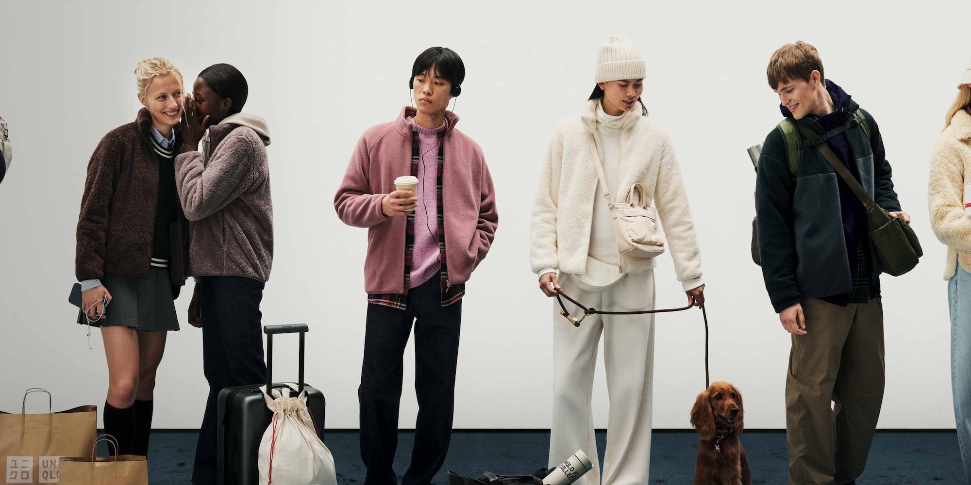 A stand-up collar and piping at the cuffs and hem for extra cold-weather protection.