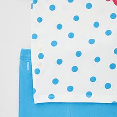 Top and bottoms button together to keep little tummies covered. * Please note that pattern placement may differ from the product image.