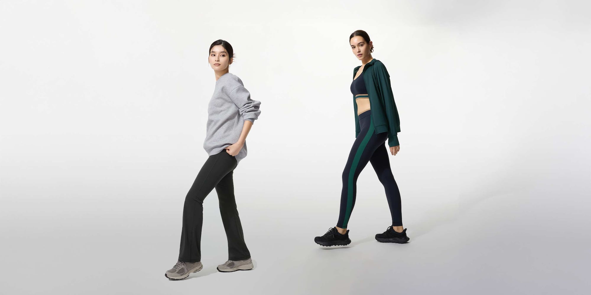 two models wearing Ultra Stretch Leggings