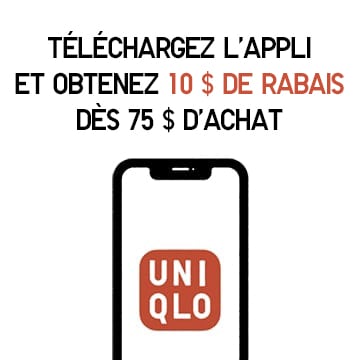 An image of Téléchargez l'appli UNIQLO
