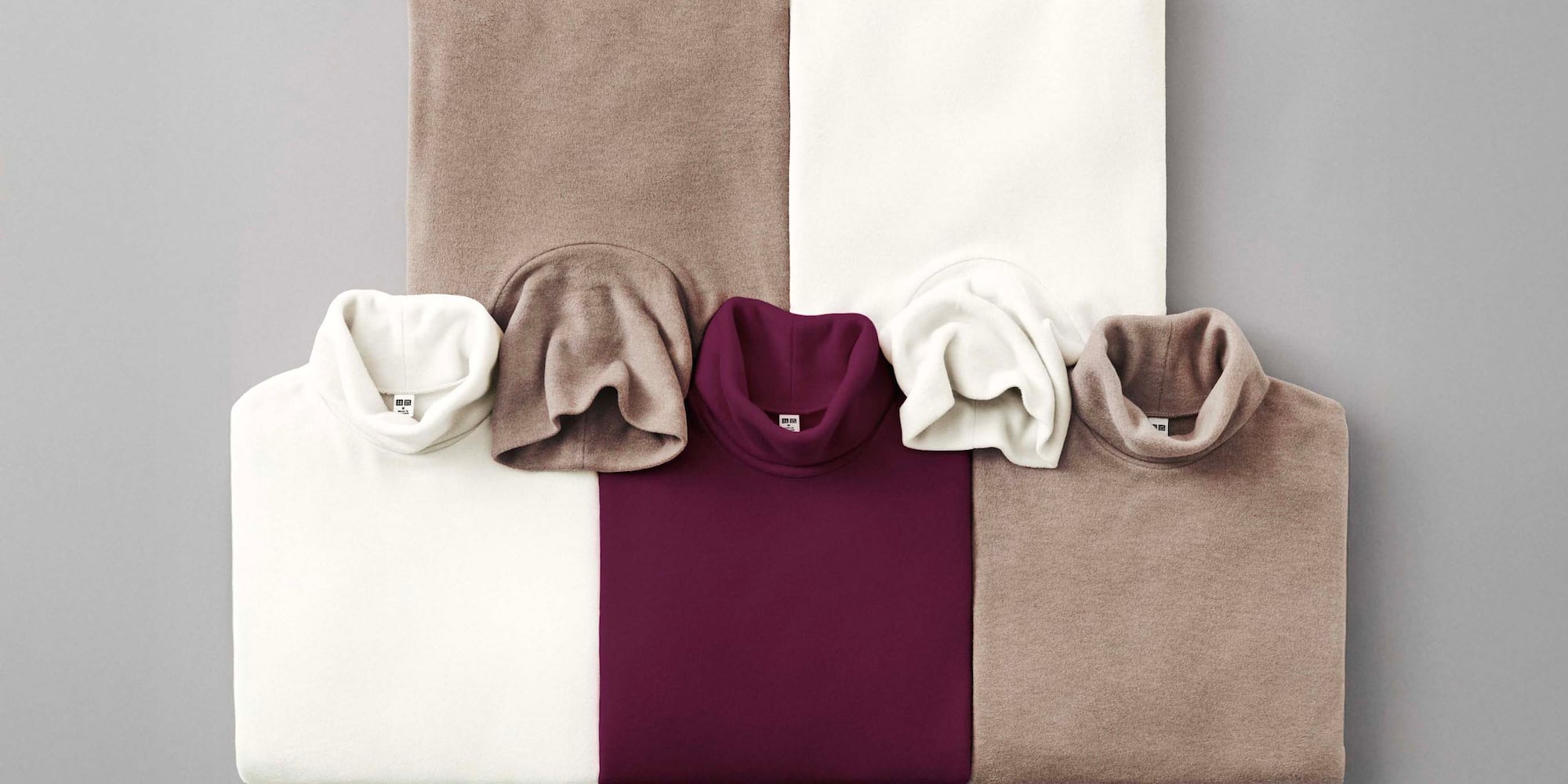 LO - W's HEATTECH fleece turtleneck T