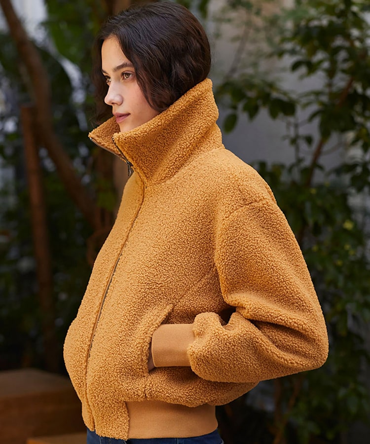 Uniqlo + Windproof Outer Single Breasted Fleece Coat
