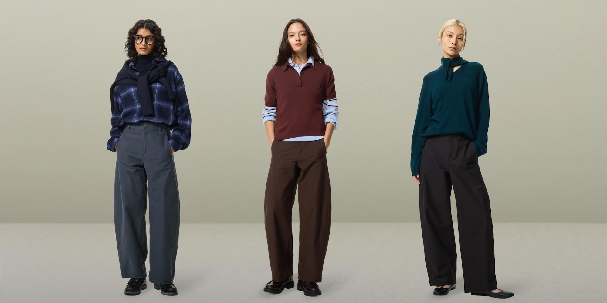 Crisp cotton-blend fabric in an on-trend fit.
Jersey Barrel Pants