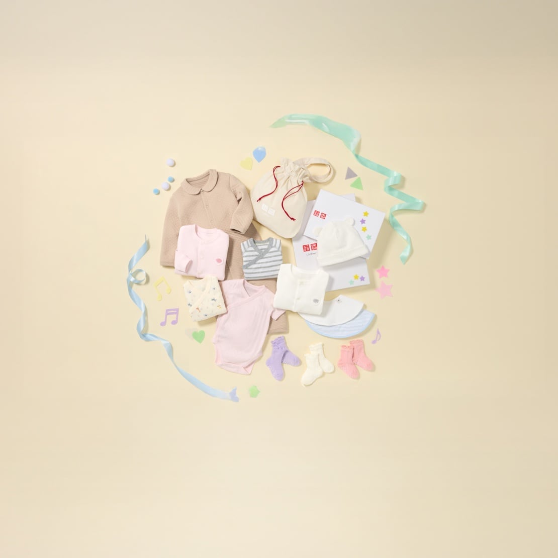 ユニクロの出産準備・出産祝い商品一覧ページはこちらから。