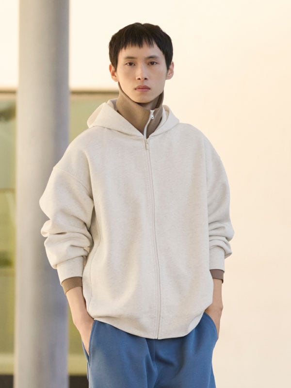 Sweat Oversized Full Zip Hoodie