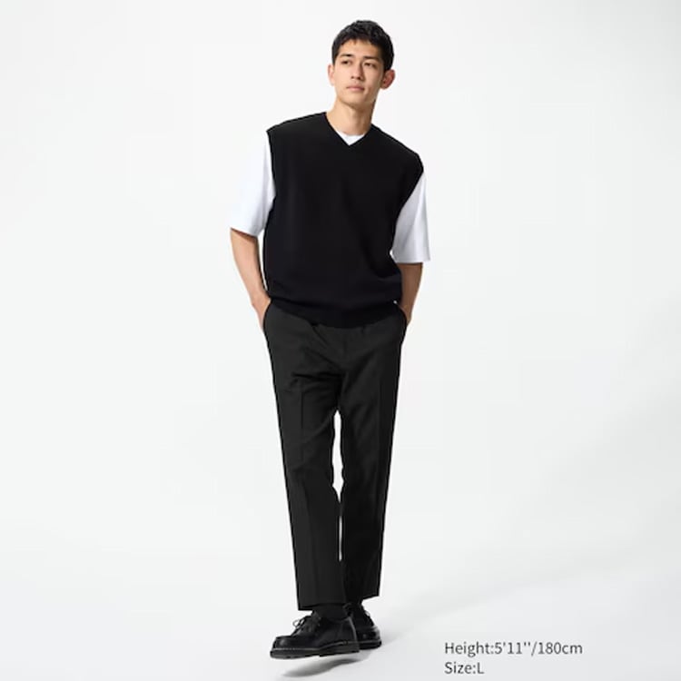 Pleated Wide Pants (brushed twill)