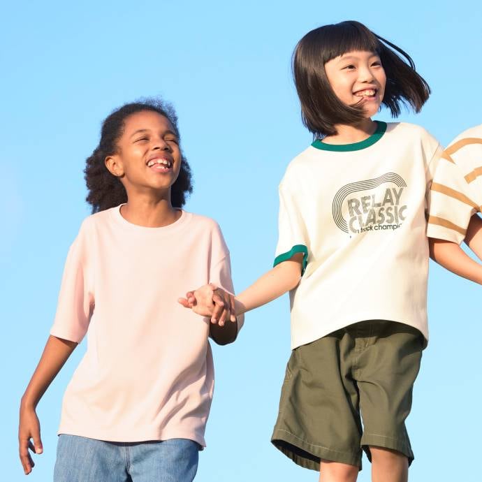 AIRism Cotton Áo Thun Cổ Tròn Ngắn Tay
