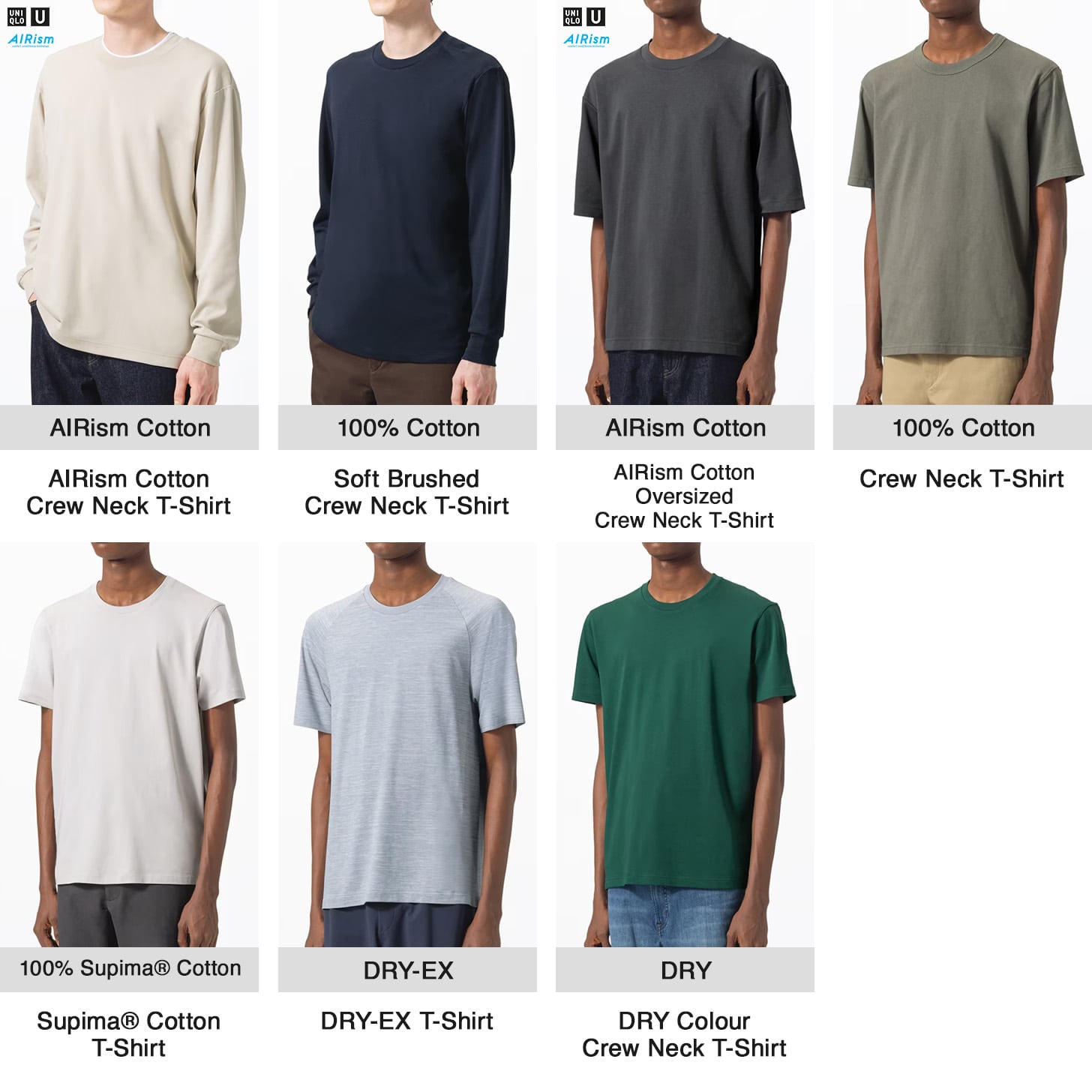 models wearing uniqlo tshirt collection