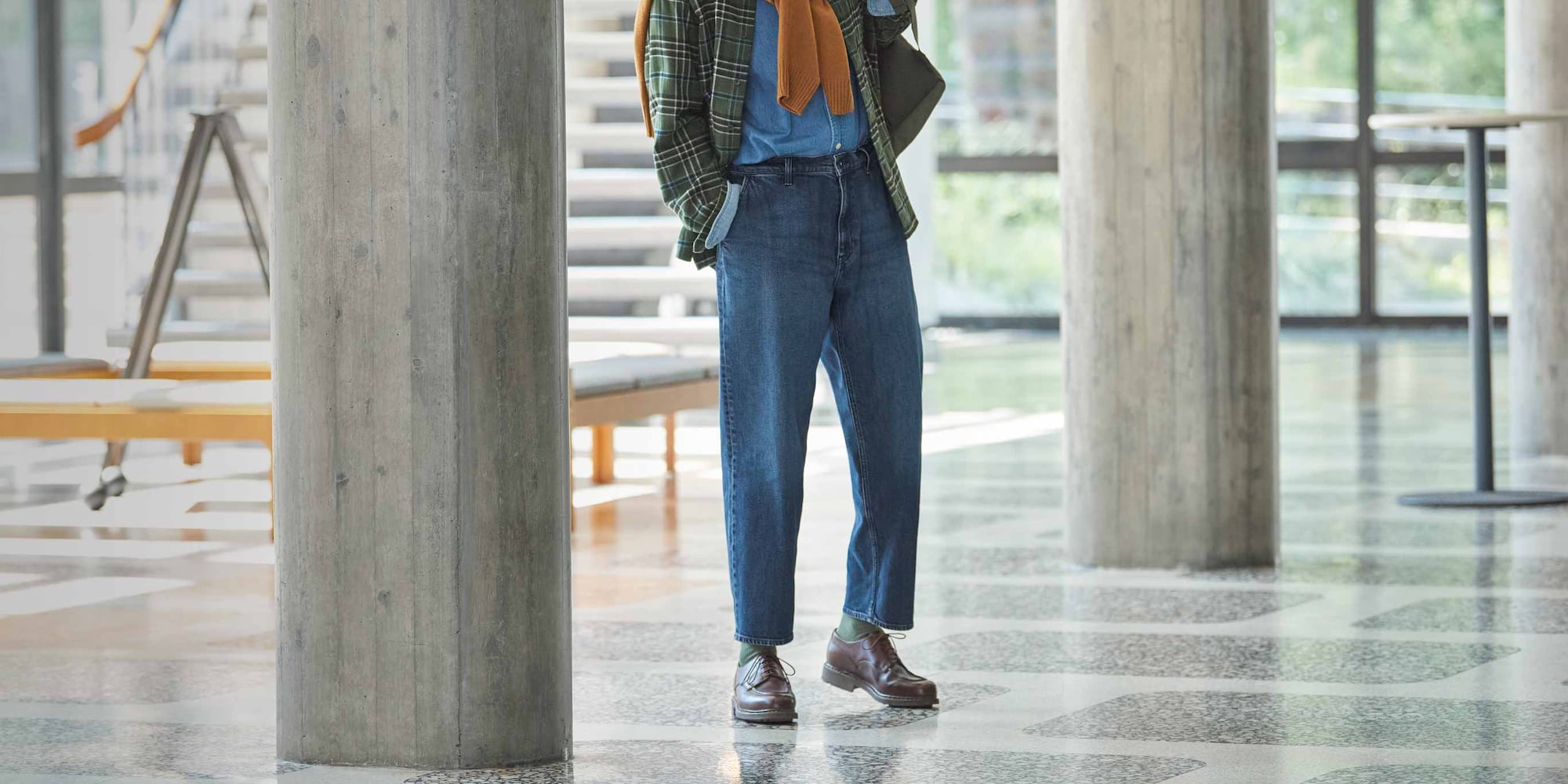 Soft, durable denim that dresses up or down for all-day comfort.