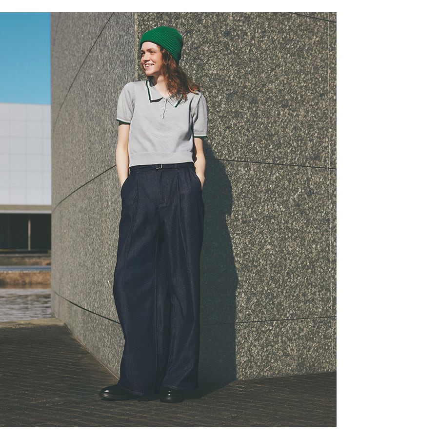 ウォッシャブルポロセーター