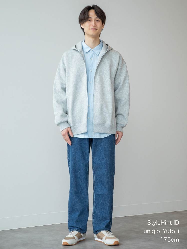 ストレートジーンズ ナチュラル モデル画像