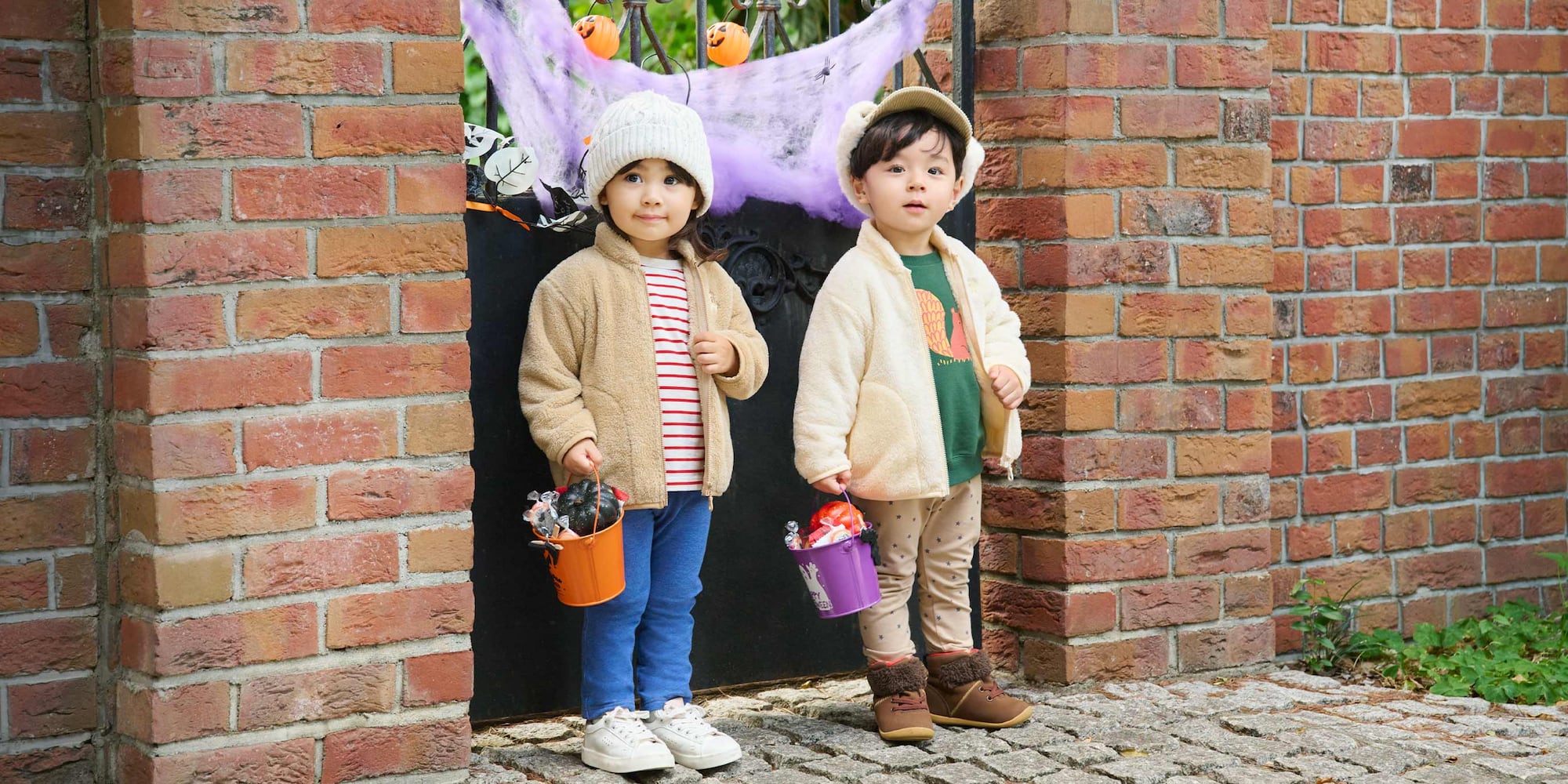 Get limited-time deals on our Fluffy Yarn Fleece Jacket and baby leggings. Keep little ones cosy and ready for fall adventures.