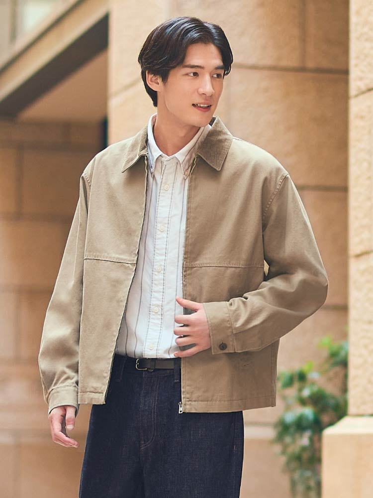 初冬から春先までこれ一枚 モデル画像