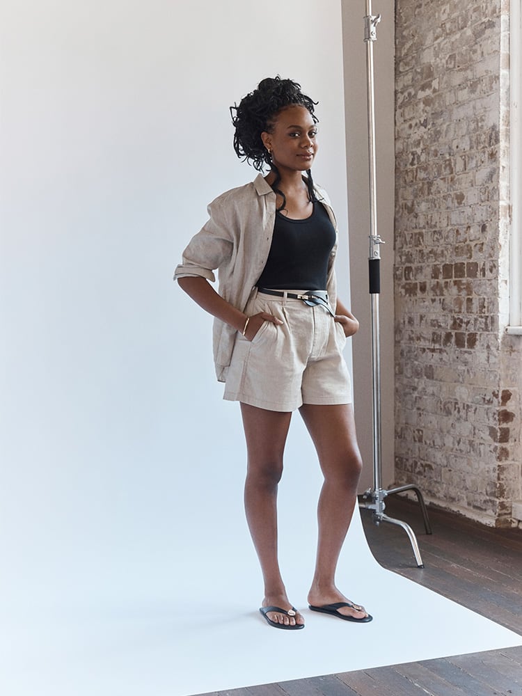 유니클로 리넨 린넨 셔츠 팬츠