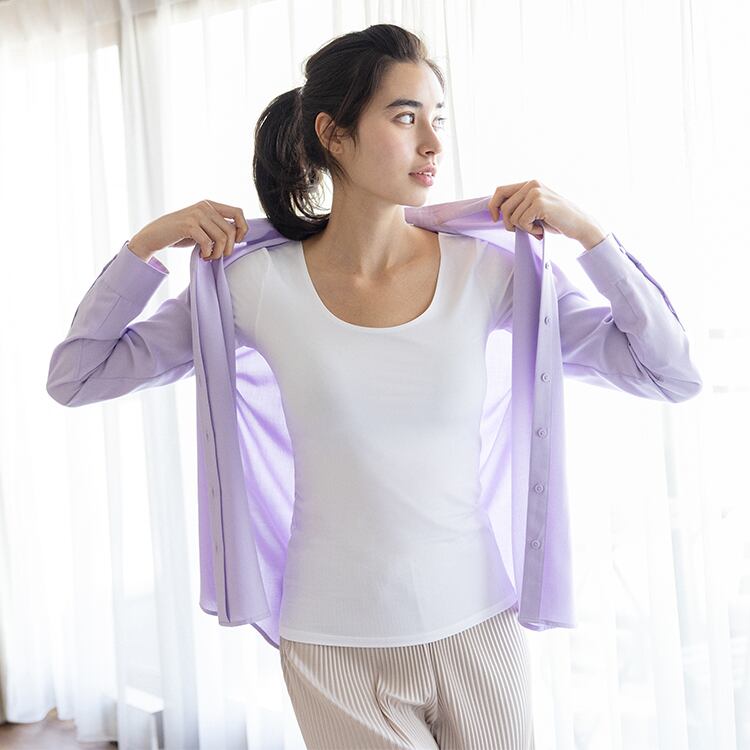 AIRism Silk Blend Ribbed Sleeveless Top