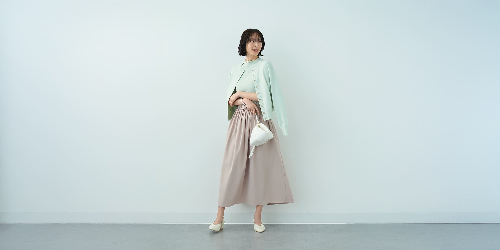 ギャザーボリュームスカート