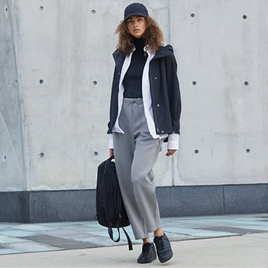 Sleek pants are perfect not just for active wear, but commuting too.