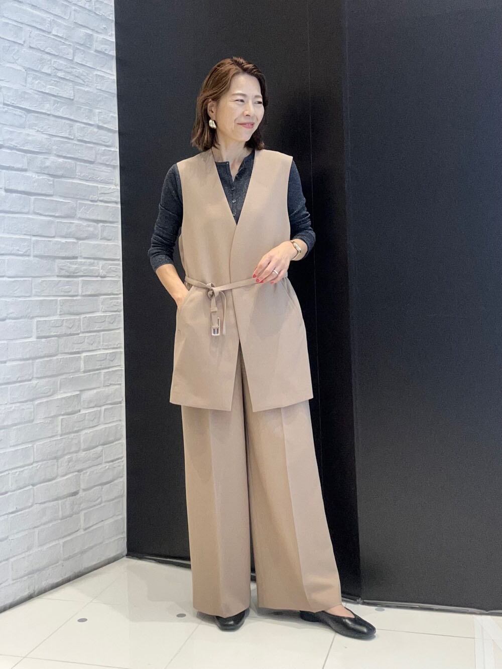 PLST　ブラッシュドバック　セットアップ　スーツ上下 ブラウンM PLST プラステ ⭐︎スーツ⭐︎ブラウンM 美品✨プラステ