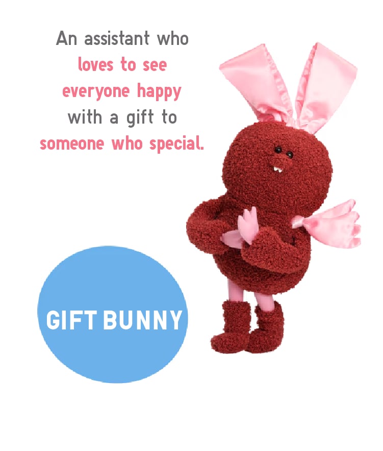 ギフトバニー 人の幸せが何よりの幸せ。誰にでもやさしい博愛主義者。面倒見のいいみんなのお世話役。