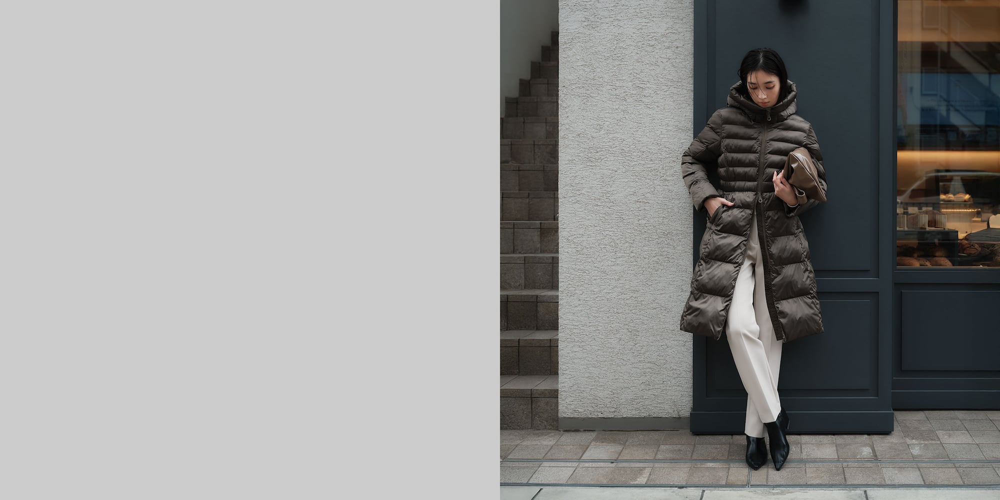 リモンタパデッドロングコート