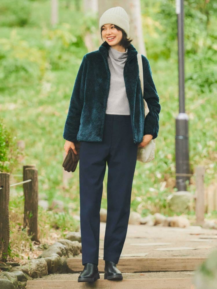 レジャー・旅行_ファーリーフリースフルジップジャケット