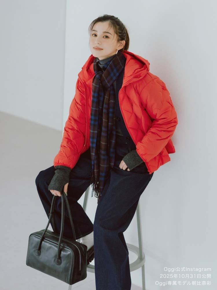 朝比奈彩が着こなすユニクロの上着コレクション 画像04