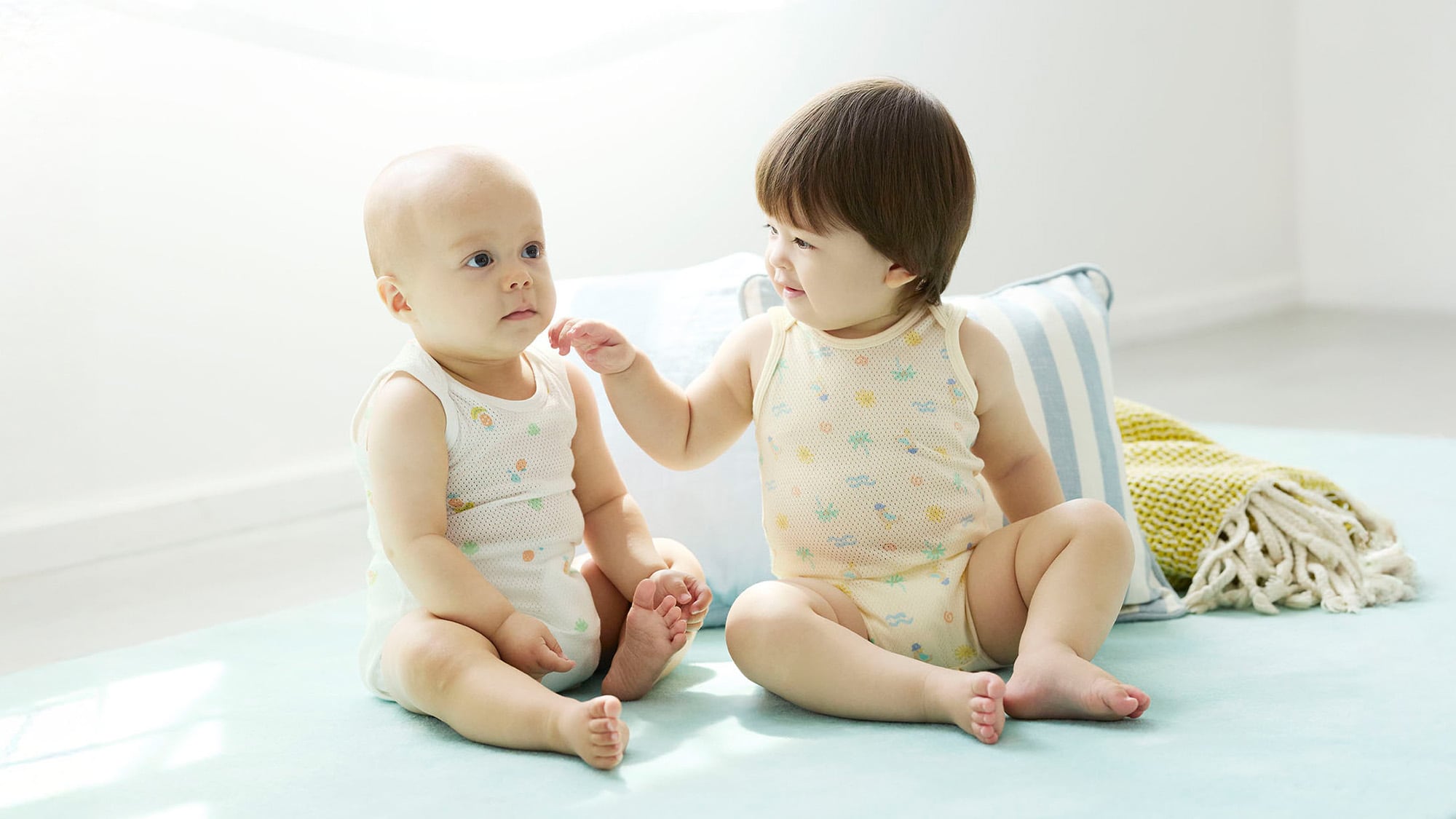 Bộ Bodysuit Cotton Vải Mắt Lưới