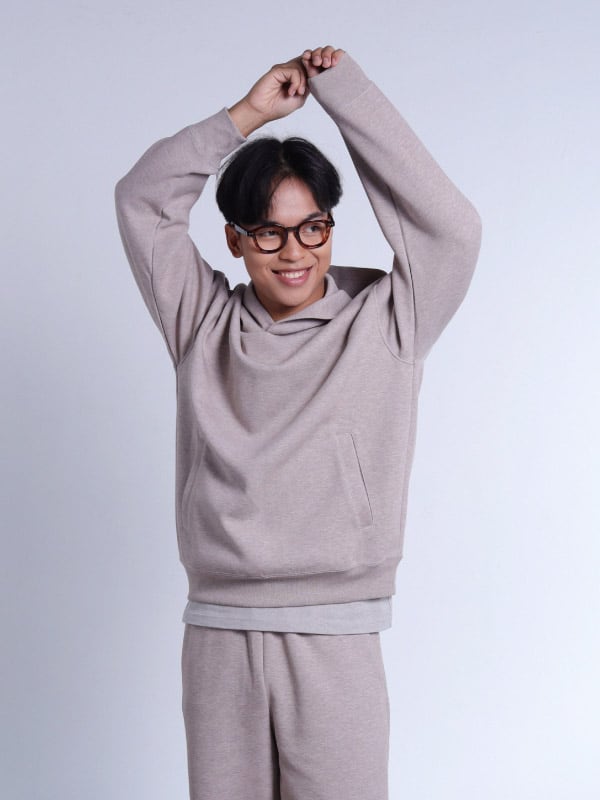 Jaket Sweat Hoodie Ritsleting Oversize