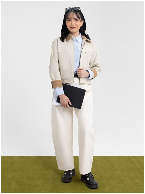 Jaket Pendek Ritsleting Size M