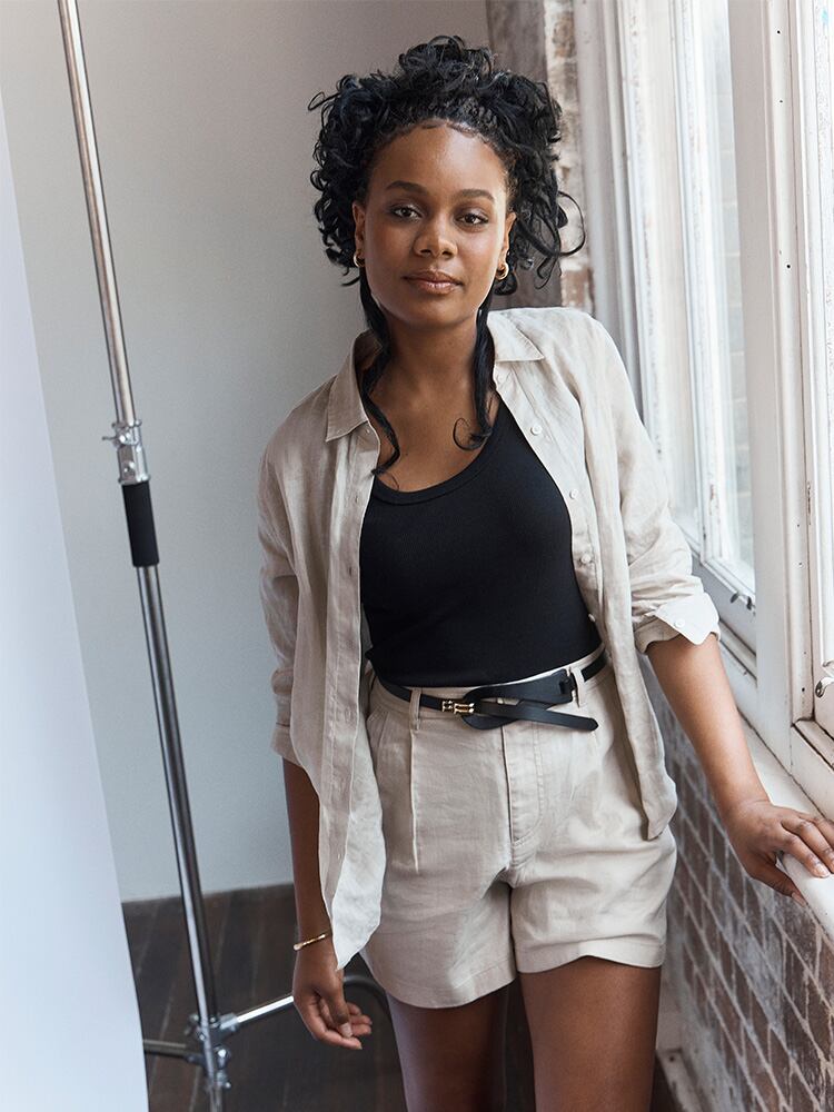 유니클로 리넨 린넨 셔츠 팬츠