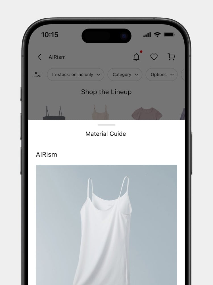 To display the product categories.