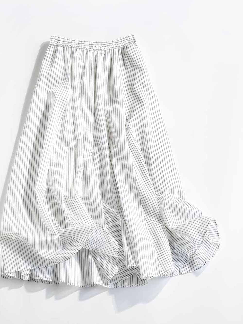 シアーボリュームフレアスカート