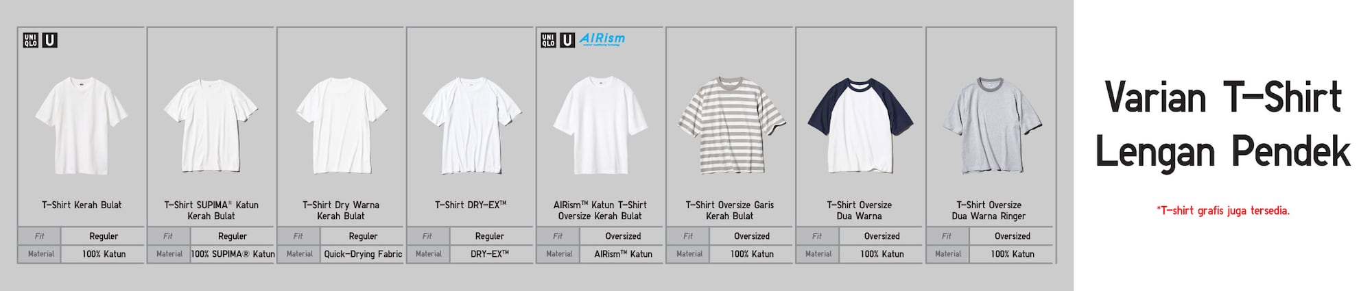 Varian T-Shirt Lengan Pendek