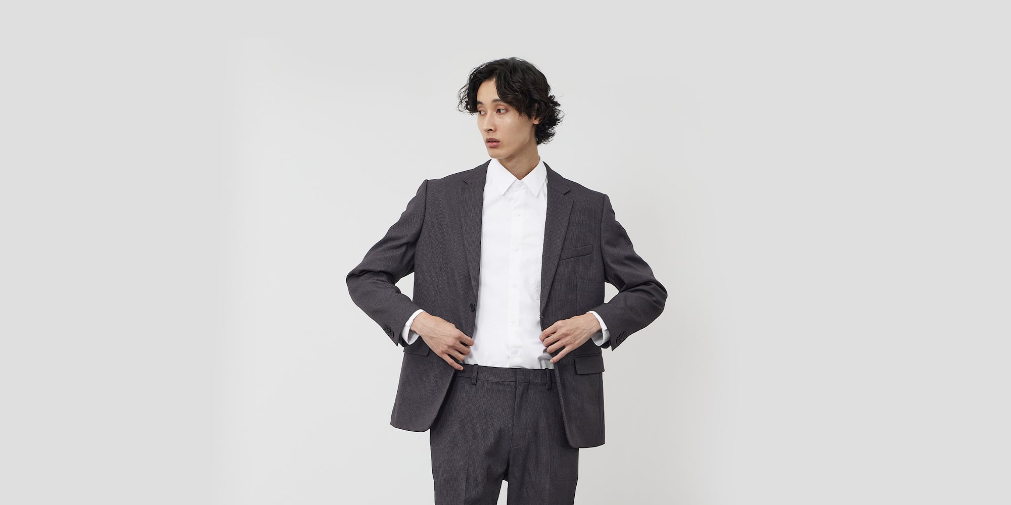 テックブロードレギュラーカラーシャツ