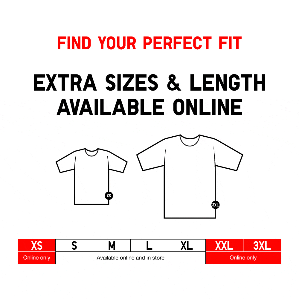 Extra Size Clothes (XS to Plus Size 3XL) | UNIQLO Indonesia