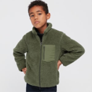 Uniqlo kids fleece on sale jacket