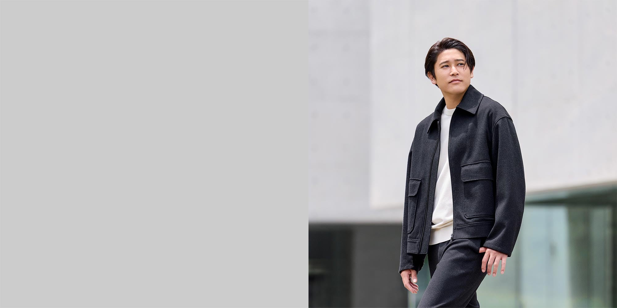 プレシャスニットメルトンジップアップブルゾン