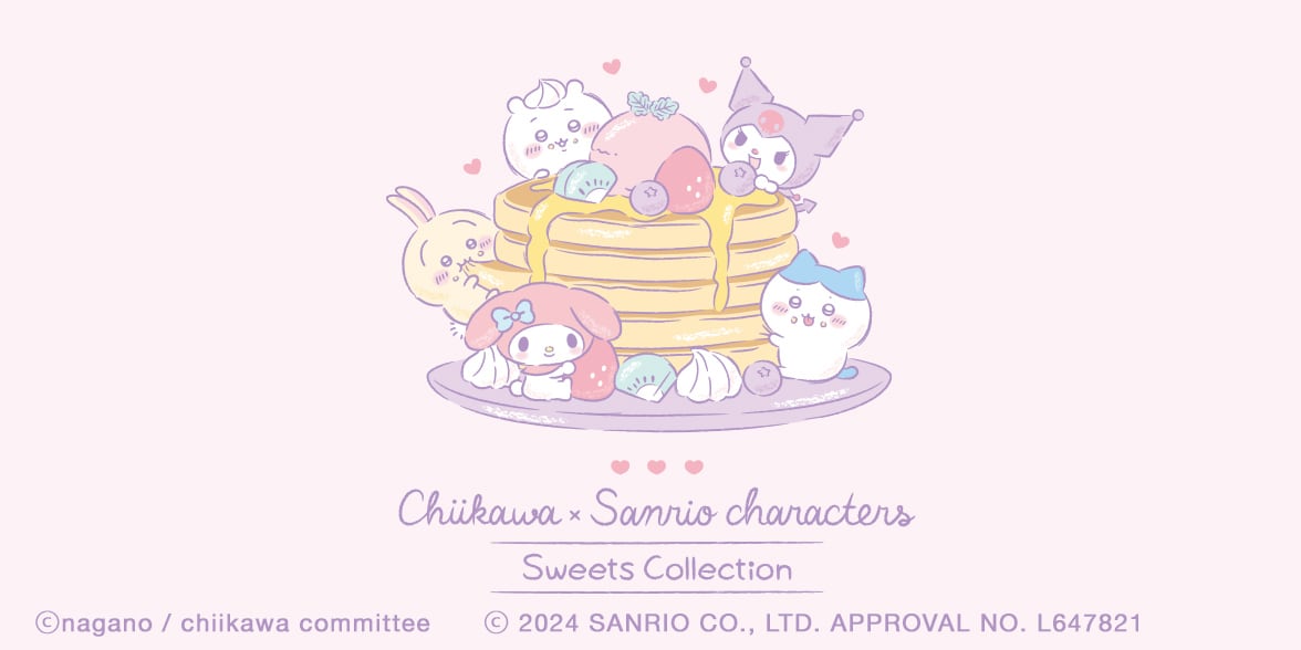 Chiikawa × Sanrio characters: Sweets Collection