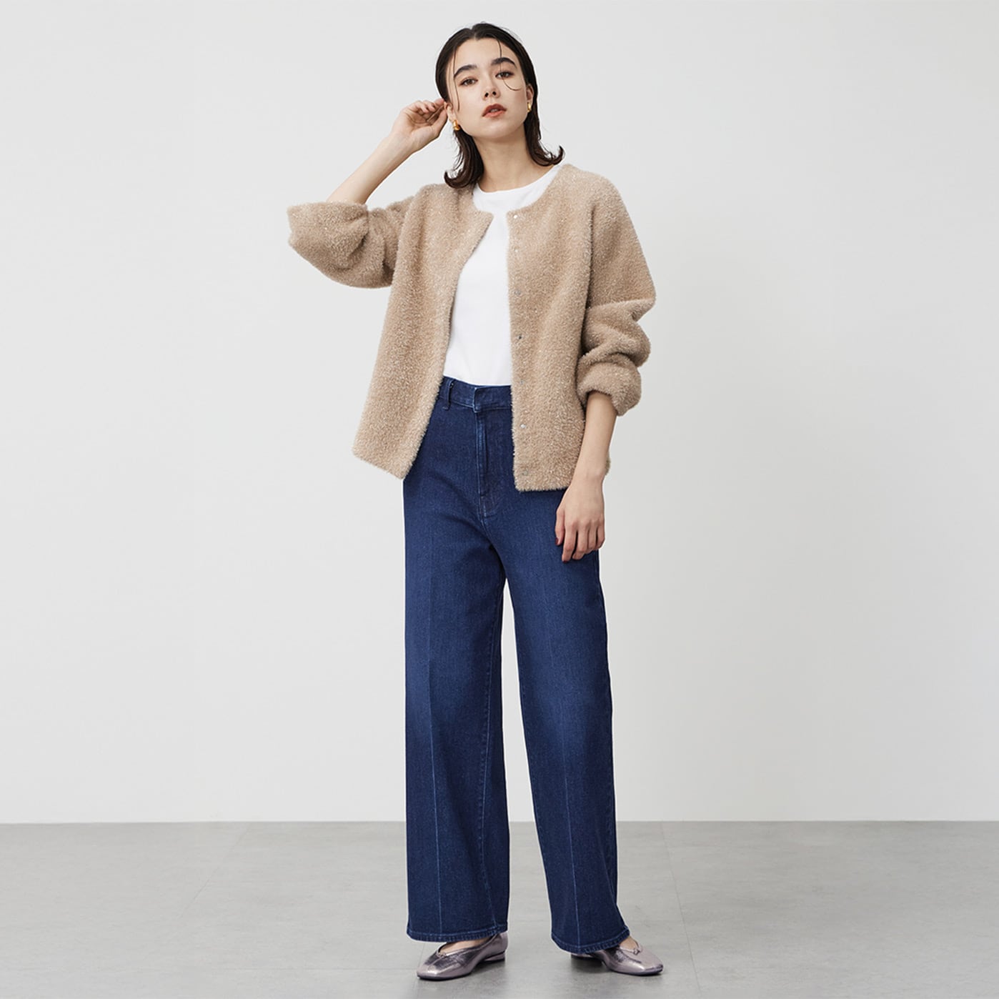 CLESSTE シルバープリントデニムパンツ CLESSTE シルバープリントデニムパンツ